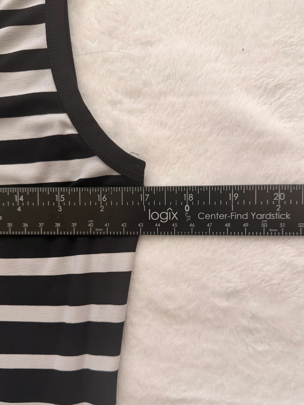 Roz & Ali, Black and White Striped Tank Maxi Dress - M - Picture 7 of 9